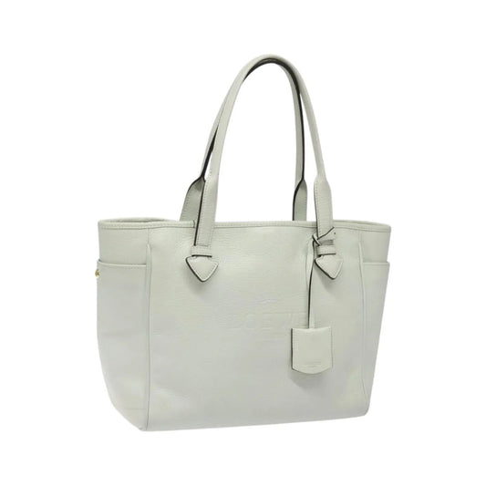 Loewe Heritage Tote Leather, White, Leather, Tote Bag