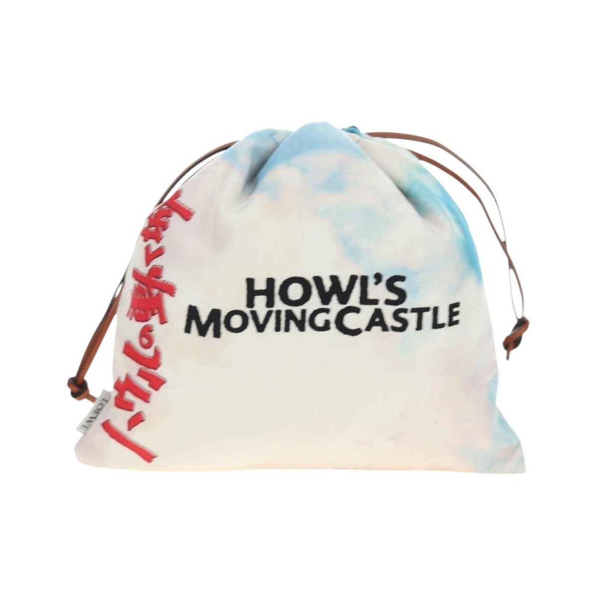 Loewe Paula Drawstring Printed Canvas, Blue, Canvas, Clutch