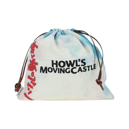 Loewe Paula Drawstring Printed Canvas, Blue, Canvas, Clutch