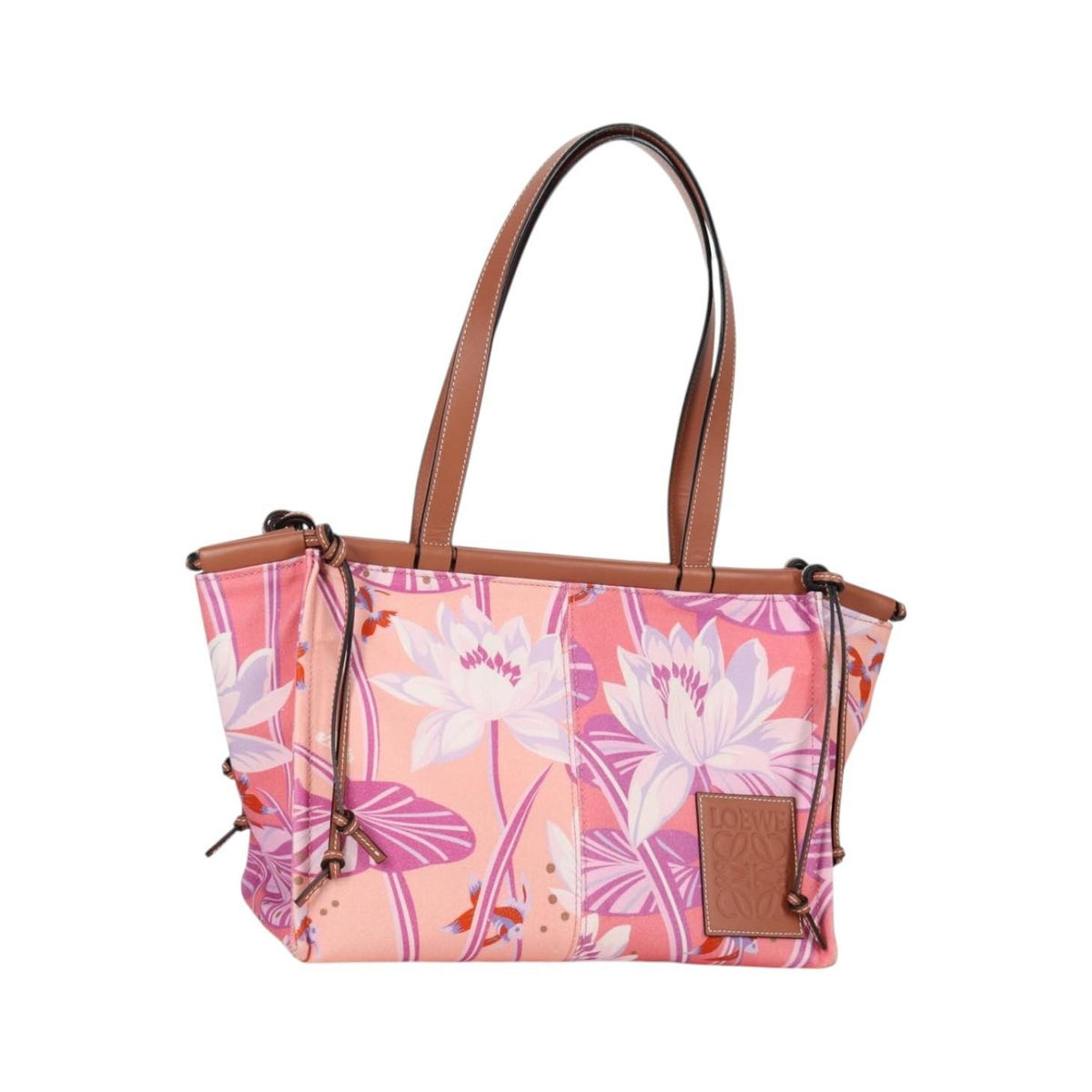 Loewe Paula's Ibiza Cushion Printed Canvas, Pink, Canvas, Tote Bag