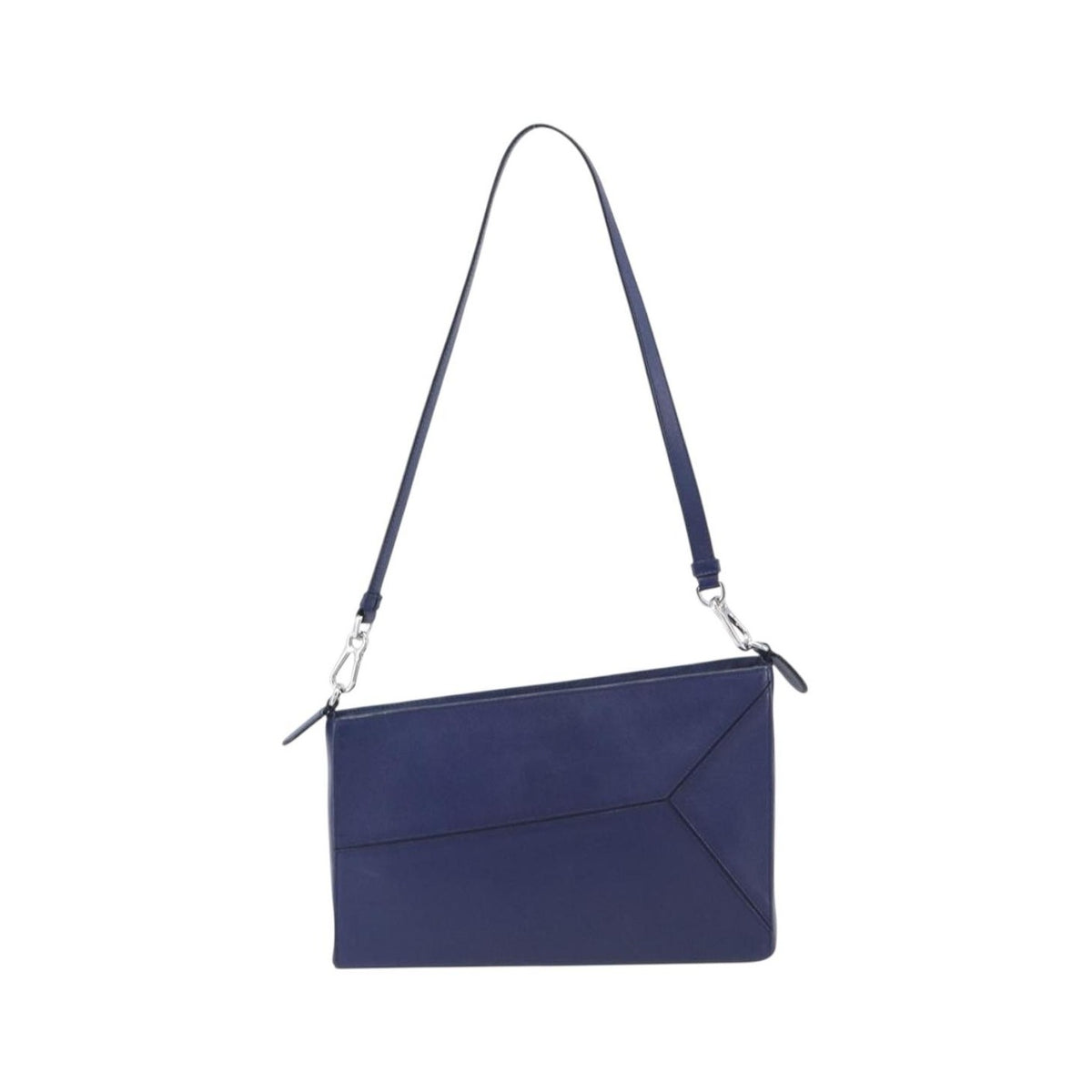 Loewe Puzzle Clutch Leather, Navy, Leather, Clutch