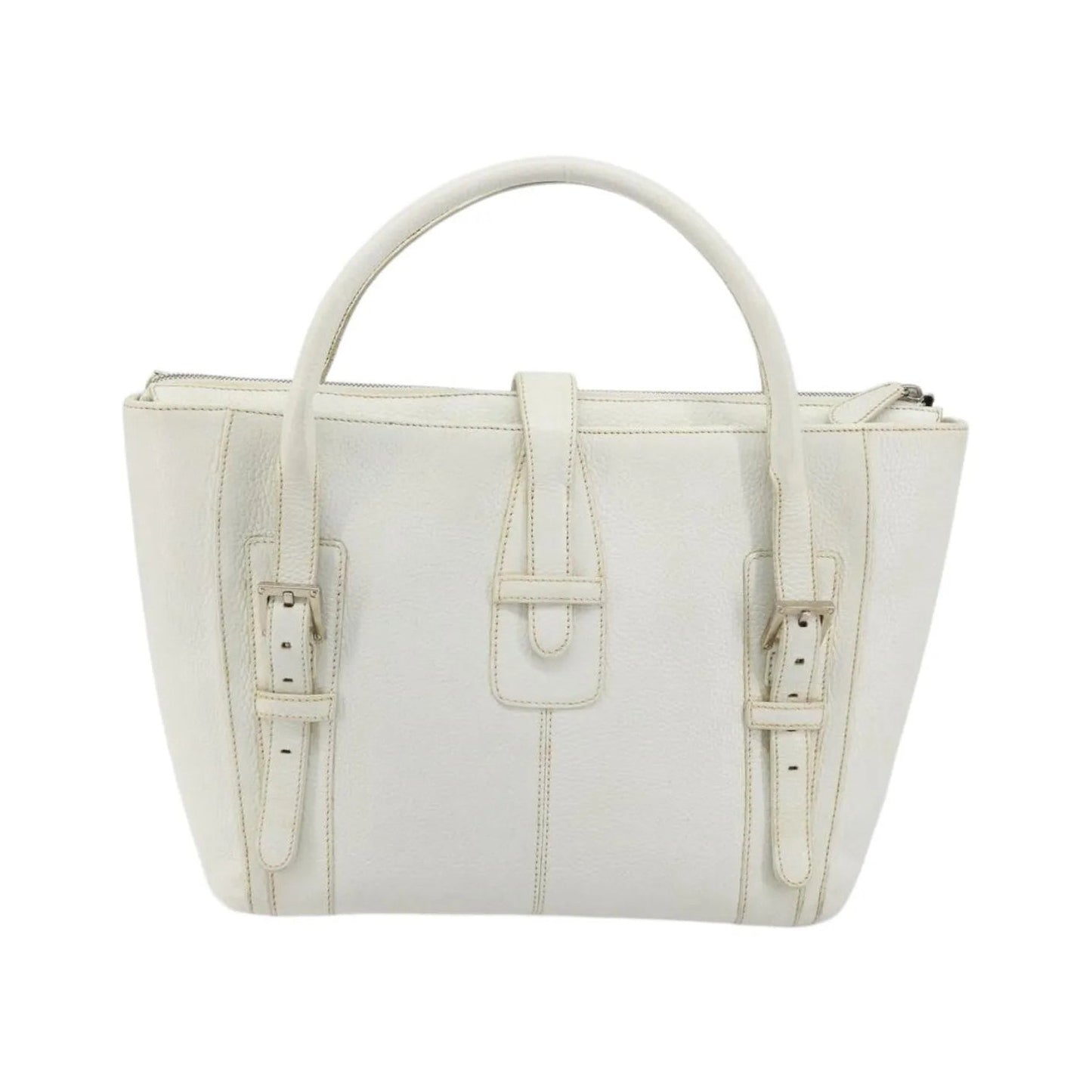 Loewe Senda Leather, White, Leather, Handbag