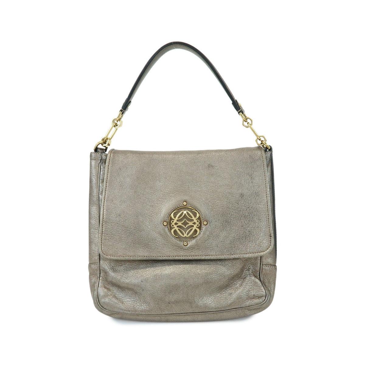 Loewe Shoulder bag Leather, Silver, Leather, Shoulder Bag