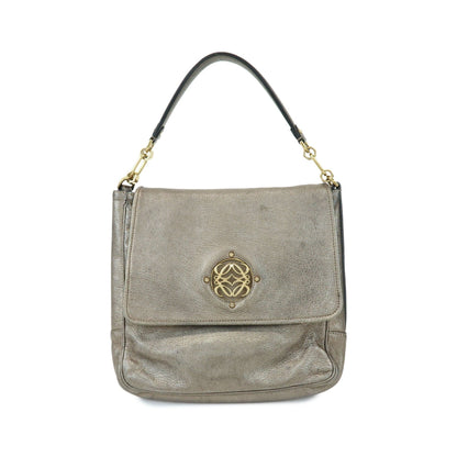 Loewe Shoulder bag Leather, Silver, Leather, Shoulder Bag
