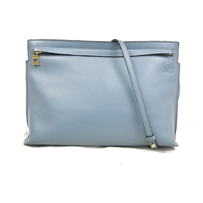 Loewe T Messenger Leather, Blue, Leather, Shoulder Bag