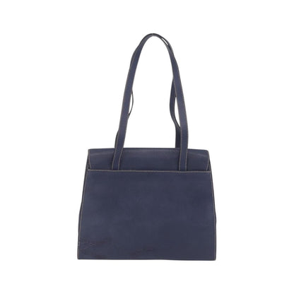 Loewe Tote Leather, Navy, Leather, Tote Bag