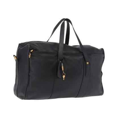 Loewe Travel Line Boston, Black, Leather, Travel Bag