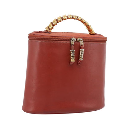Loewe Velazquez Tote Leather, Orange, Leather, Handbag