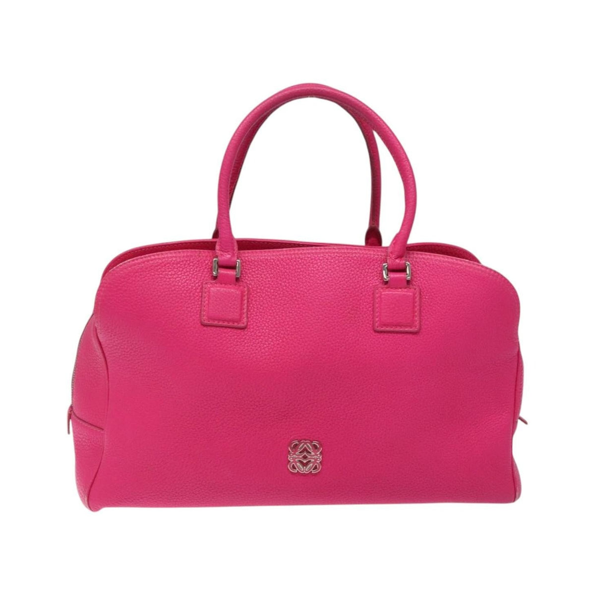 Loewe Vintage Anagram Leather, Pink, Leather, Handbag