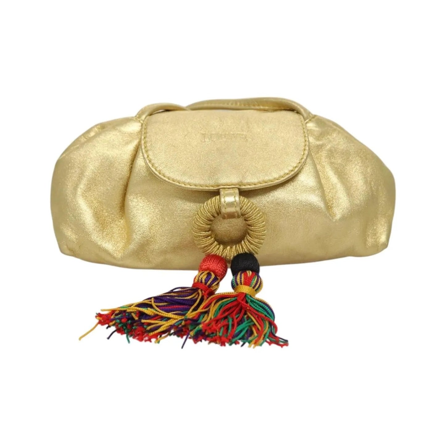Loewe Vintage Leather, Gold, Leather, Shoulder Bag