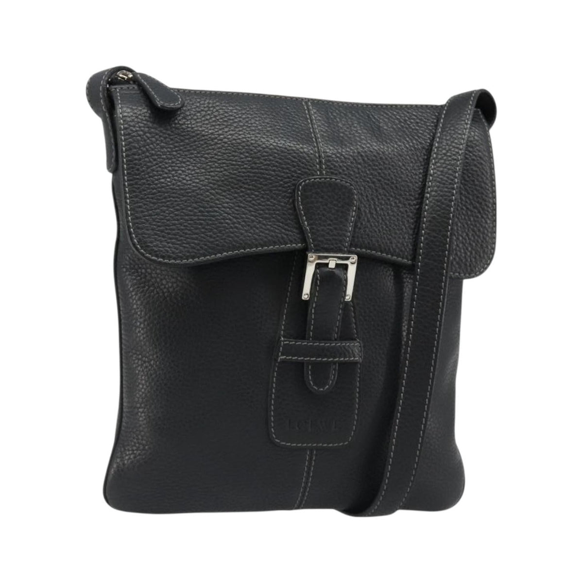Loewe Vintage Leather, Black, Leather, Shoulder Bag