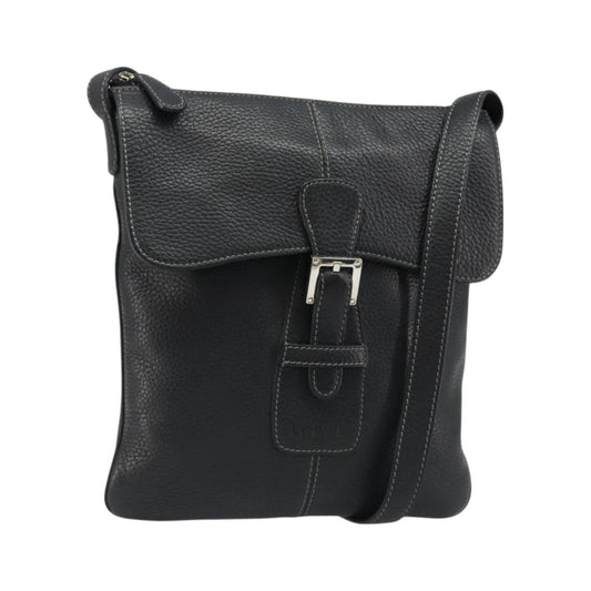 Loewe Vintage Leather, Black, Leather, Shoulder Bag