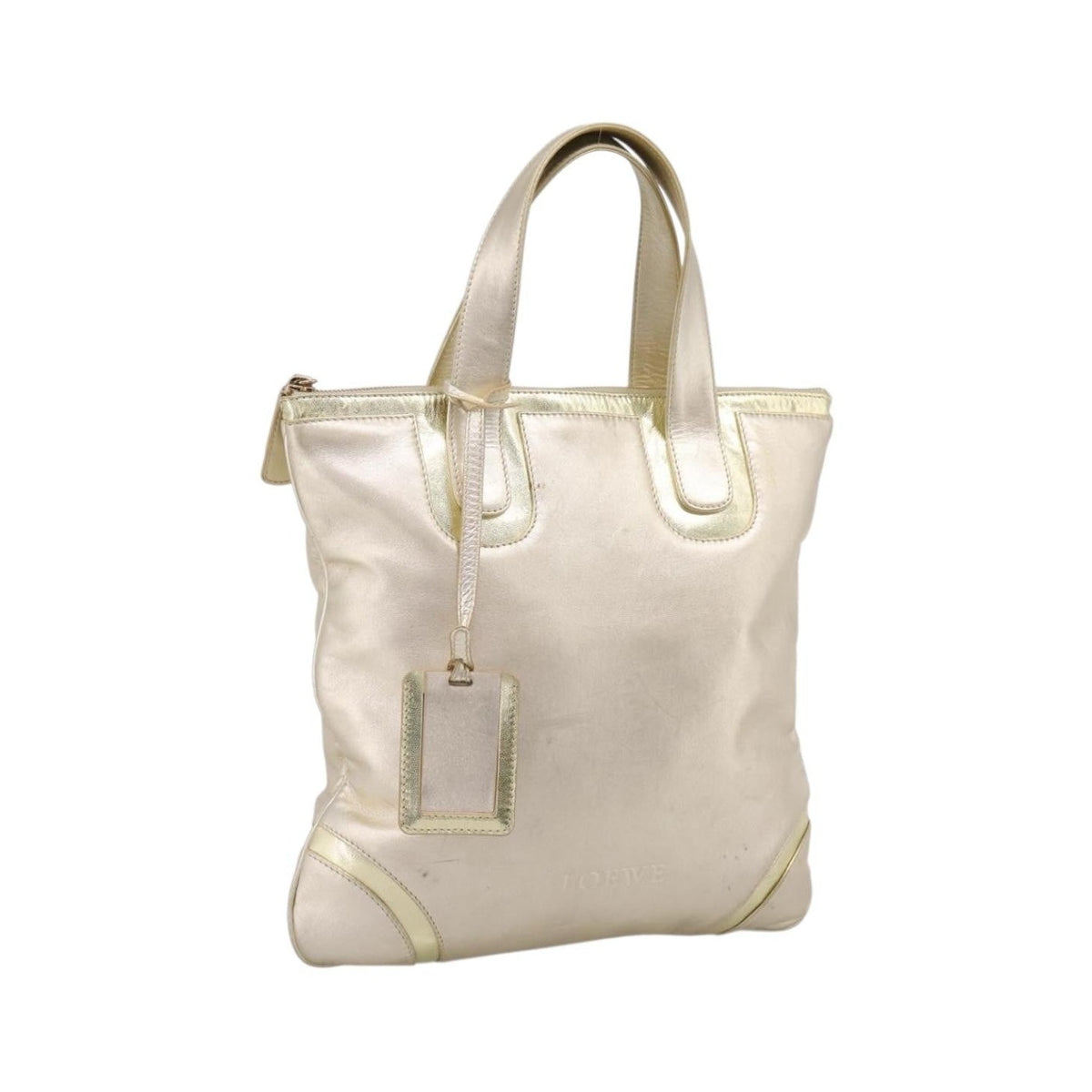 Loewe Vintage Leather, Gold, Leather, Shoulder Bag