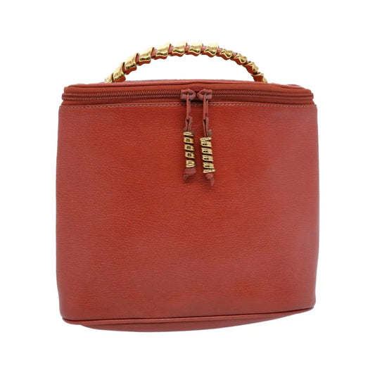 Loewe Vintage Velazquez Top Handle Leather, Orange, Leather, Handbag