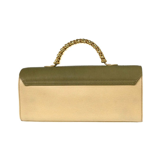 Loewe Vintage Velazquez Top Handle Leather, Beige, Leather, Handbag