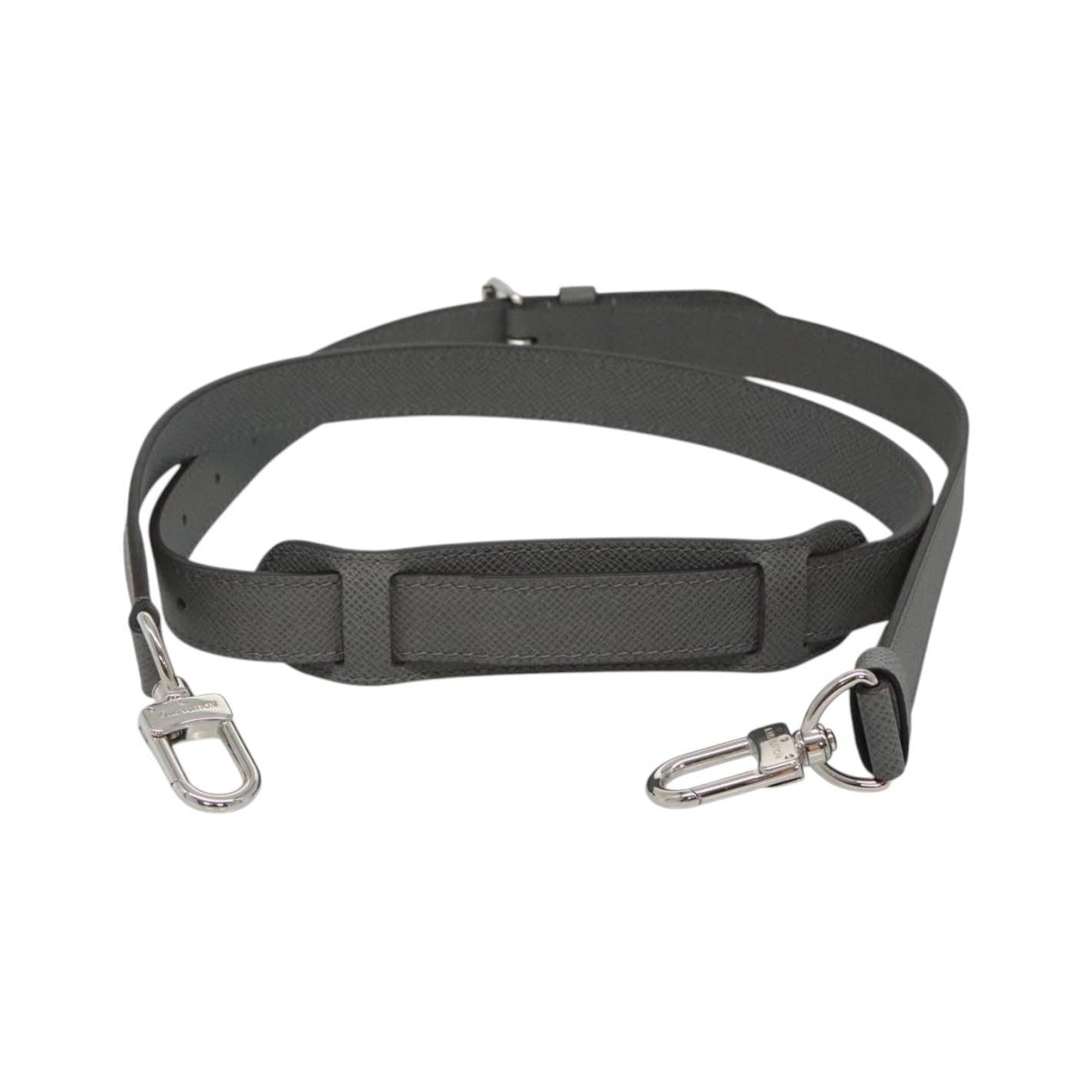 Louis Vuitton Adjustable shoulder strap leather, Gray, Leather, Straps