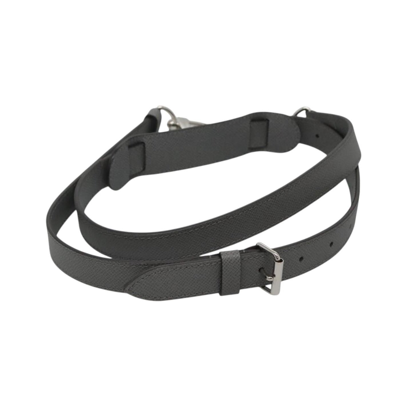 Louis Vuitton Adjustable shoulder strap leather, Gray, Leather, Straps