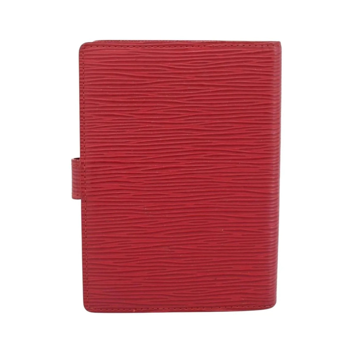 Louis Vuitton Agenda Cover Damier, Red, Leather, Clutch