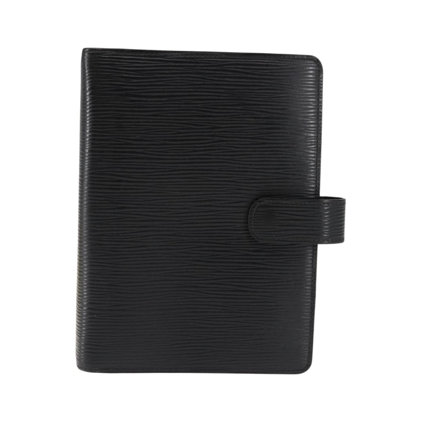 Louis Vuitton Agenda Cover Epi Leather, Black, Leather, Wallet