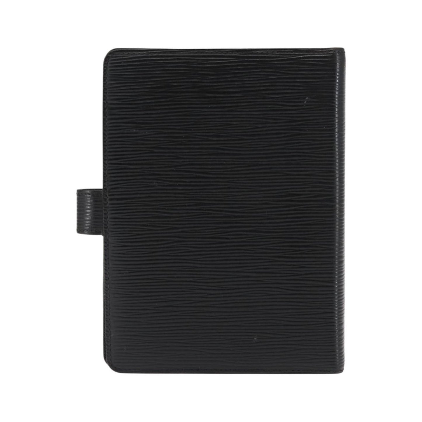 Louis Vuitton Agenda Cover Epi Leather, Black, Leather, Wallet