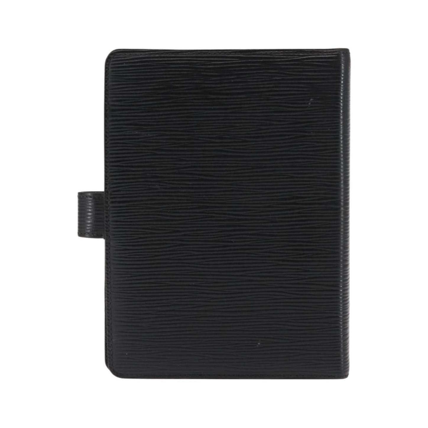 Louis Vuitton Agenda Cover Epi Leather, Black, Leather, Wallet
