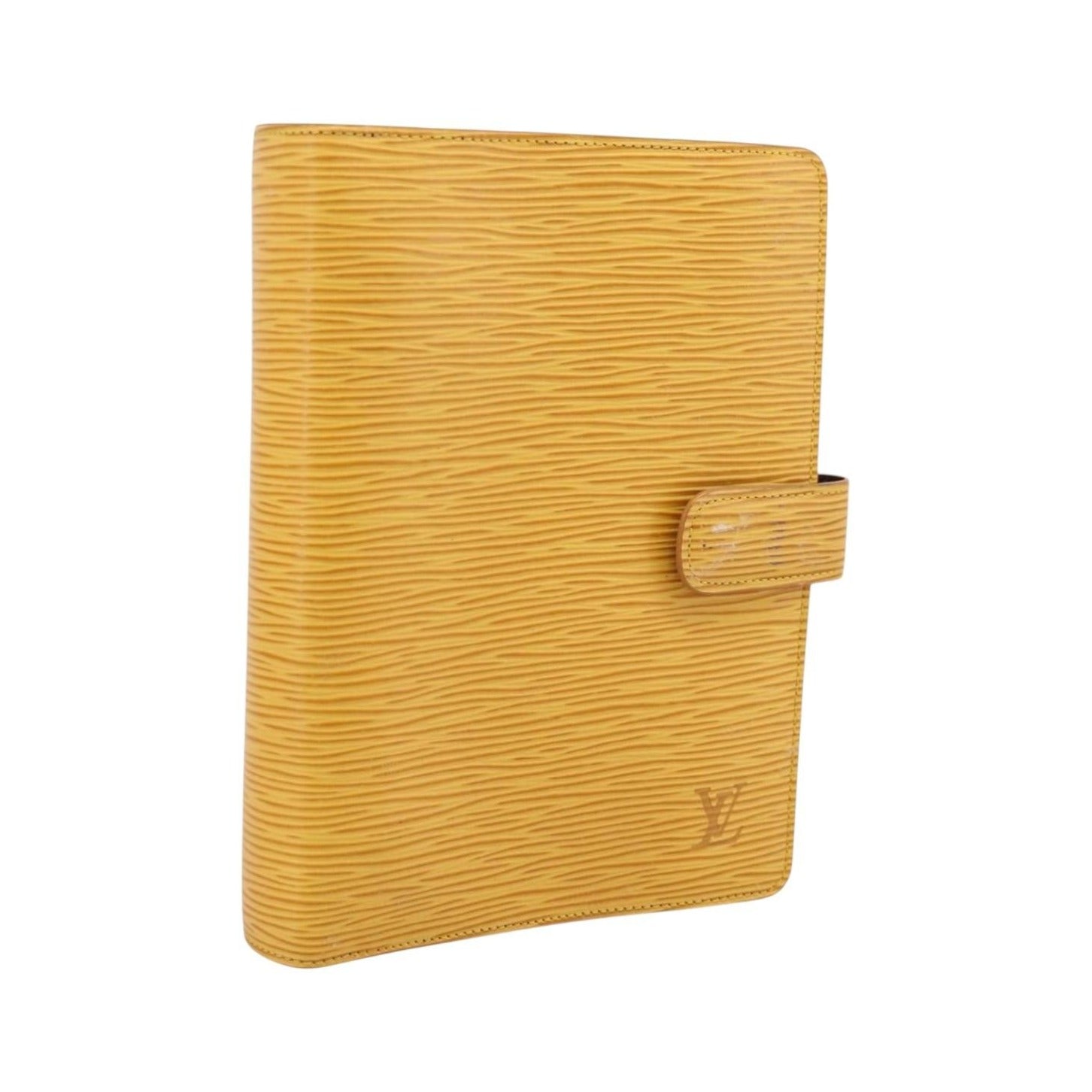 Louis Vuitton Agenda Cover Epi Leather, Yellow, Leather, Wallet