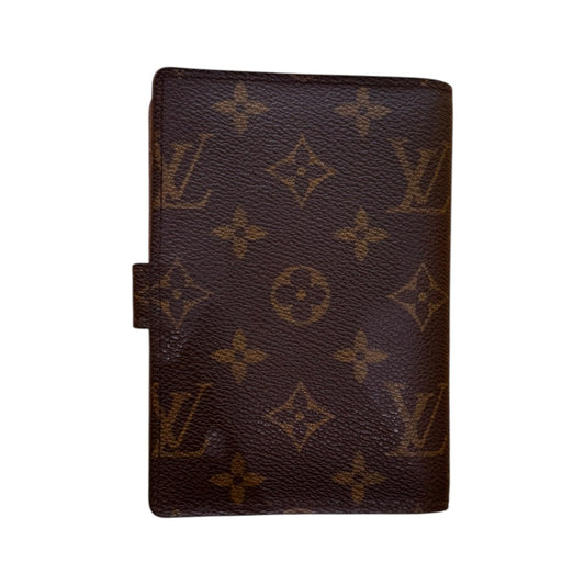 Louis Vuitton Agenda Cover Monogram Canvas, Brown, Canvas, Wallet