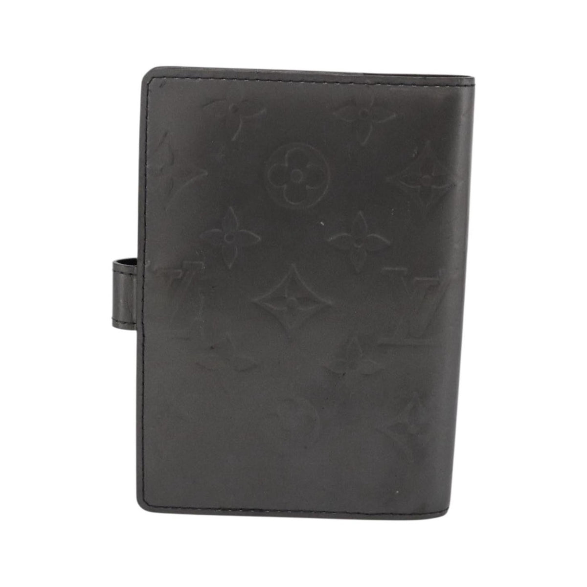 Louis Vuitton Agenda Cover Monogram Empreinte Leather, Gray, Canvas, Wallet