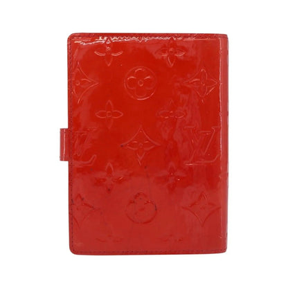 Louis Vuitton Agenda Cover Patent, Red, Patent Leather, Clutch