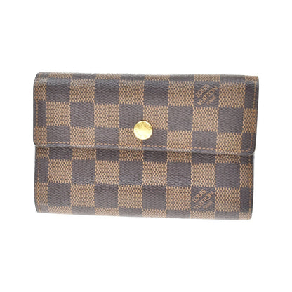 Louis Vuitton Alexandra Damier, Brown, Canvas, Wallet