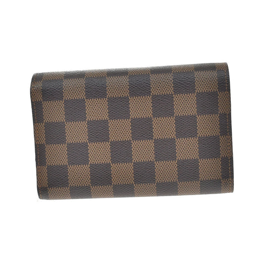 Louis Vuitton Alexandra Damier, Brown, Canvas, Wallet