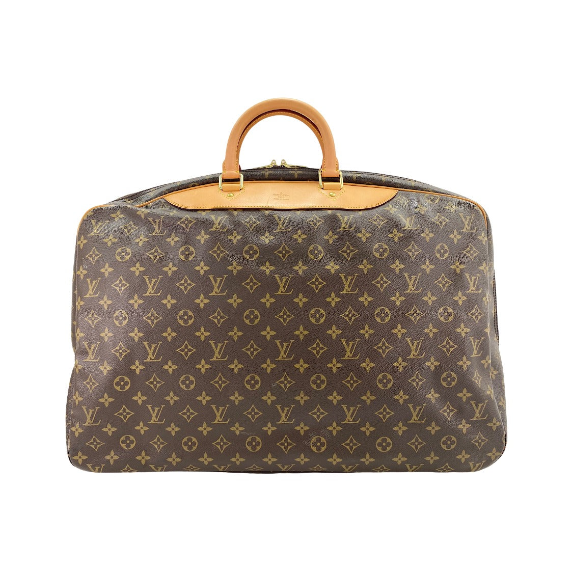Louis Vuitton Alize Monogram, Brown, Canvas, Travel Bag