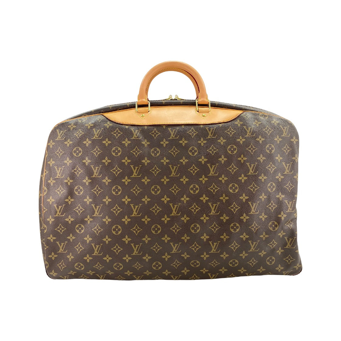 Louis Vuitton Alize Monogram, Brown, Canvas, Travel Bag