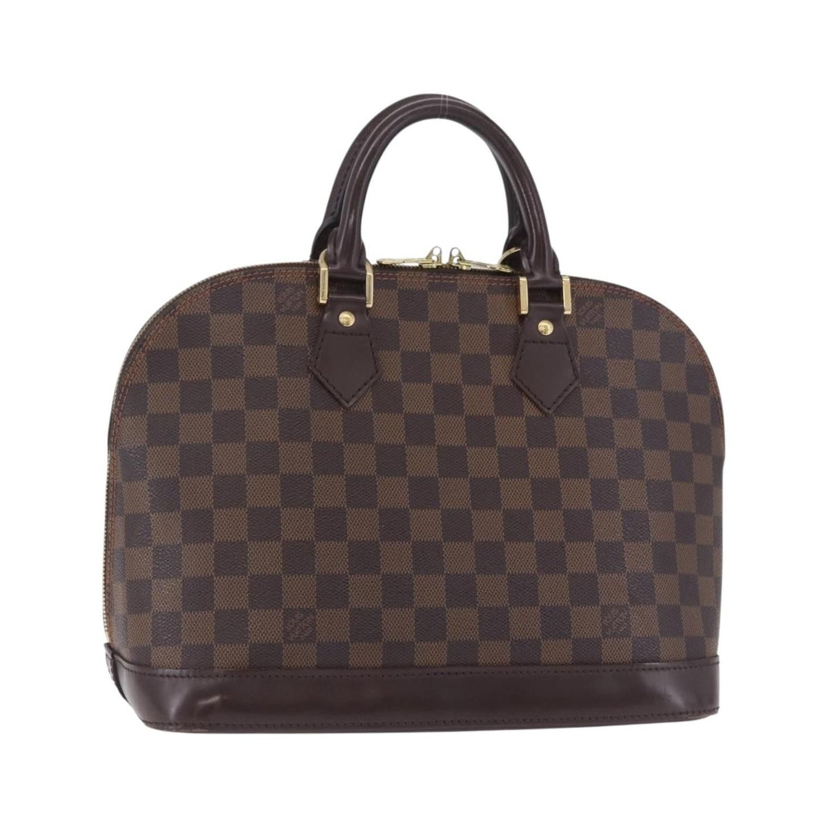 Louis Vuitton Alma Damier, Brown, Canvas, Handbag