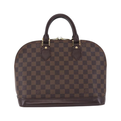 Louis Vuitton Alma Damier, Brown, Canvas, Handbag