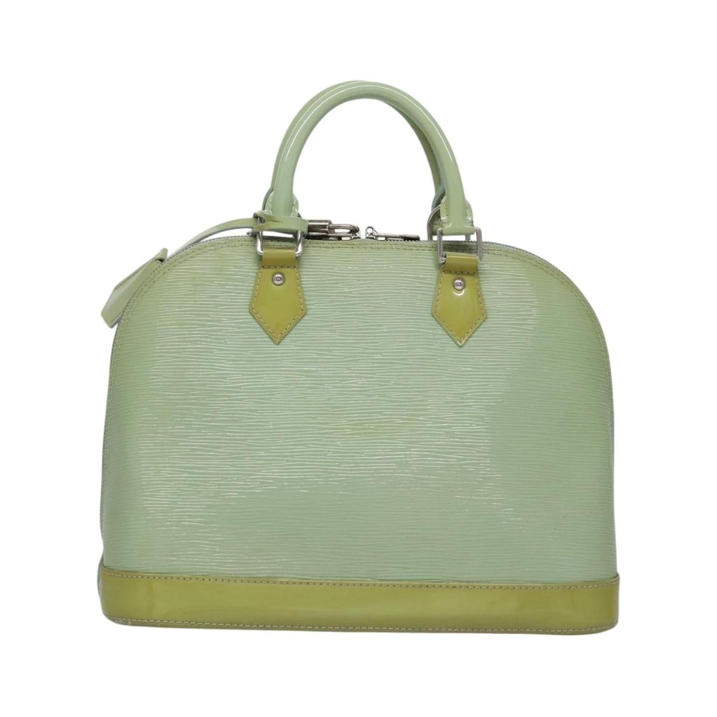 Louis Vuitton Alma Electric Epi Leather, Green, Patent Leather, Handbag