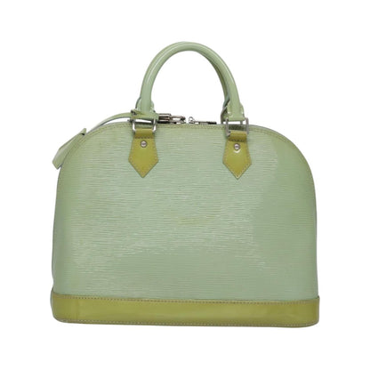 Louis Vuitton Alma Electric Epi Leather, Green, Patent Leather, Handbag