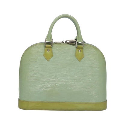 Louis Vuitton Alma Electric Epi Leather, Green, Patent Leather, Handbag
