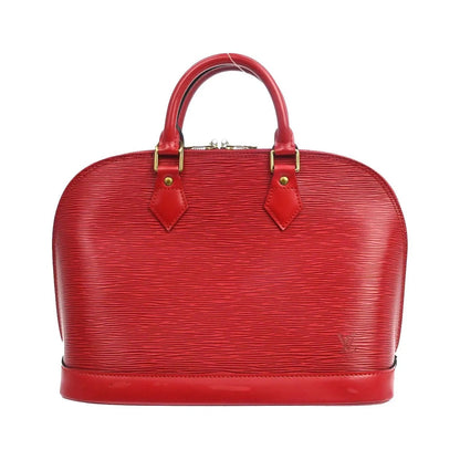 Louis Vuitton Alma Epi, Red, Leather, Handbag