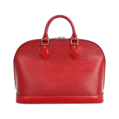 Louis Vuitton Alma Epi, Red, Leather, Handbag