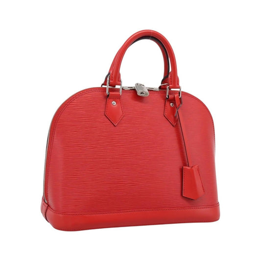 Louis Vuitton Alma Epi, Red, Leather, Handbag