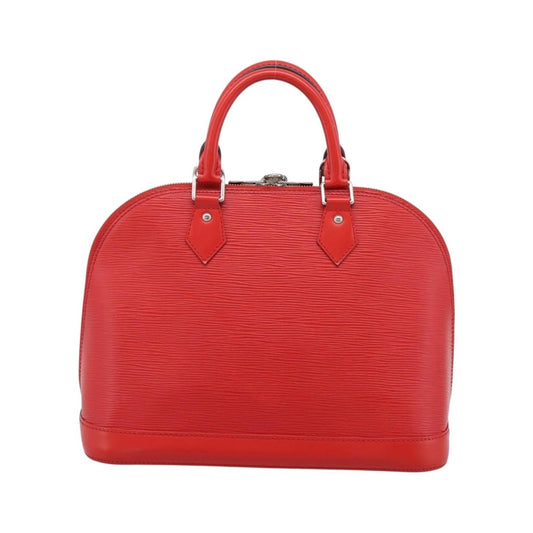 Louis Vuitton Alma Epi, Red, Leather, Handbag