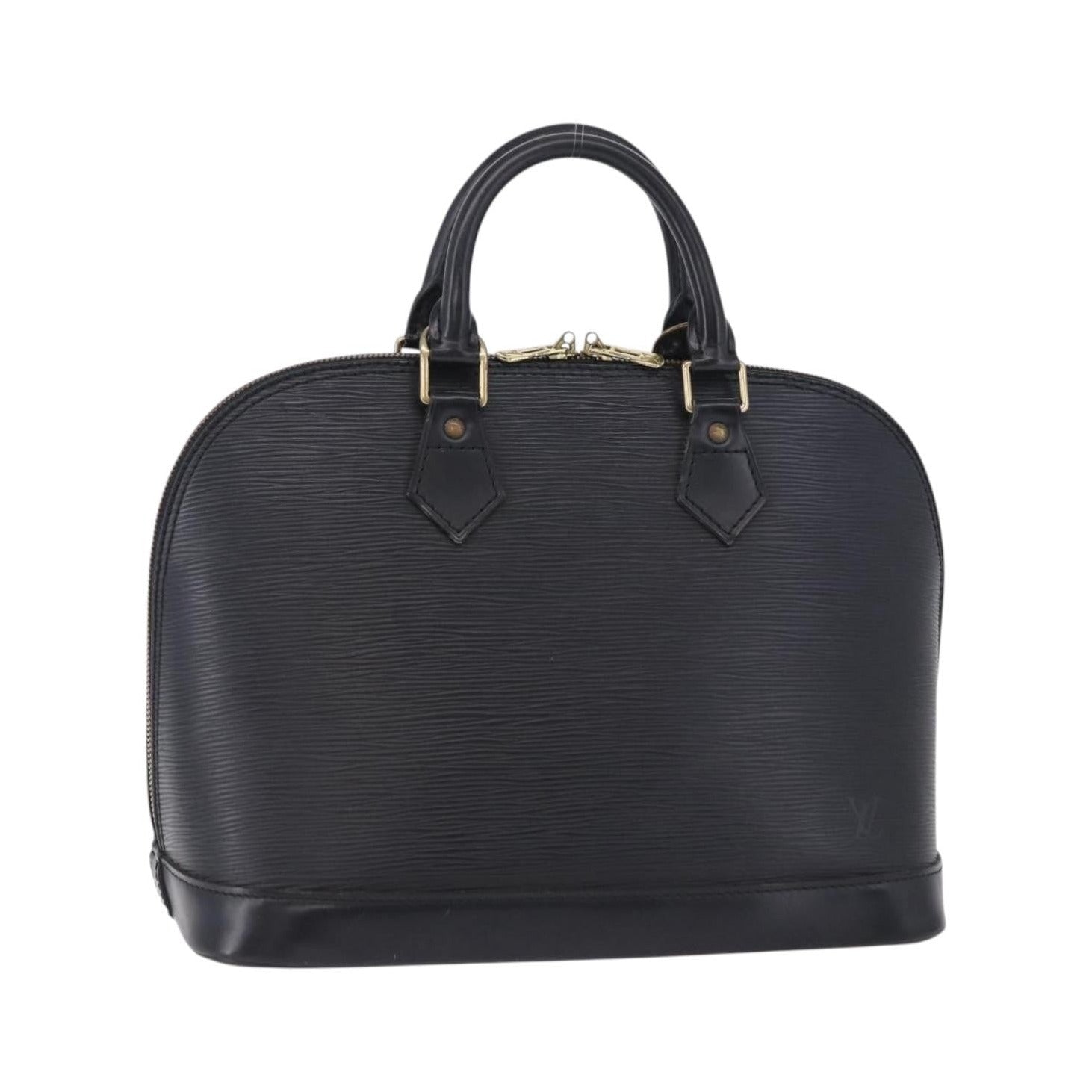 Louis Vuitton Alma Epi, Black, Leather, Handbag
