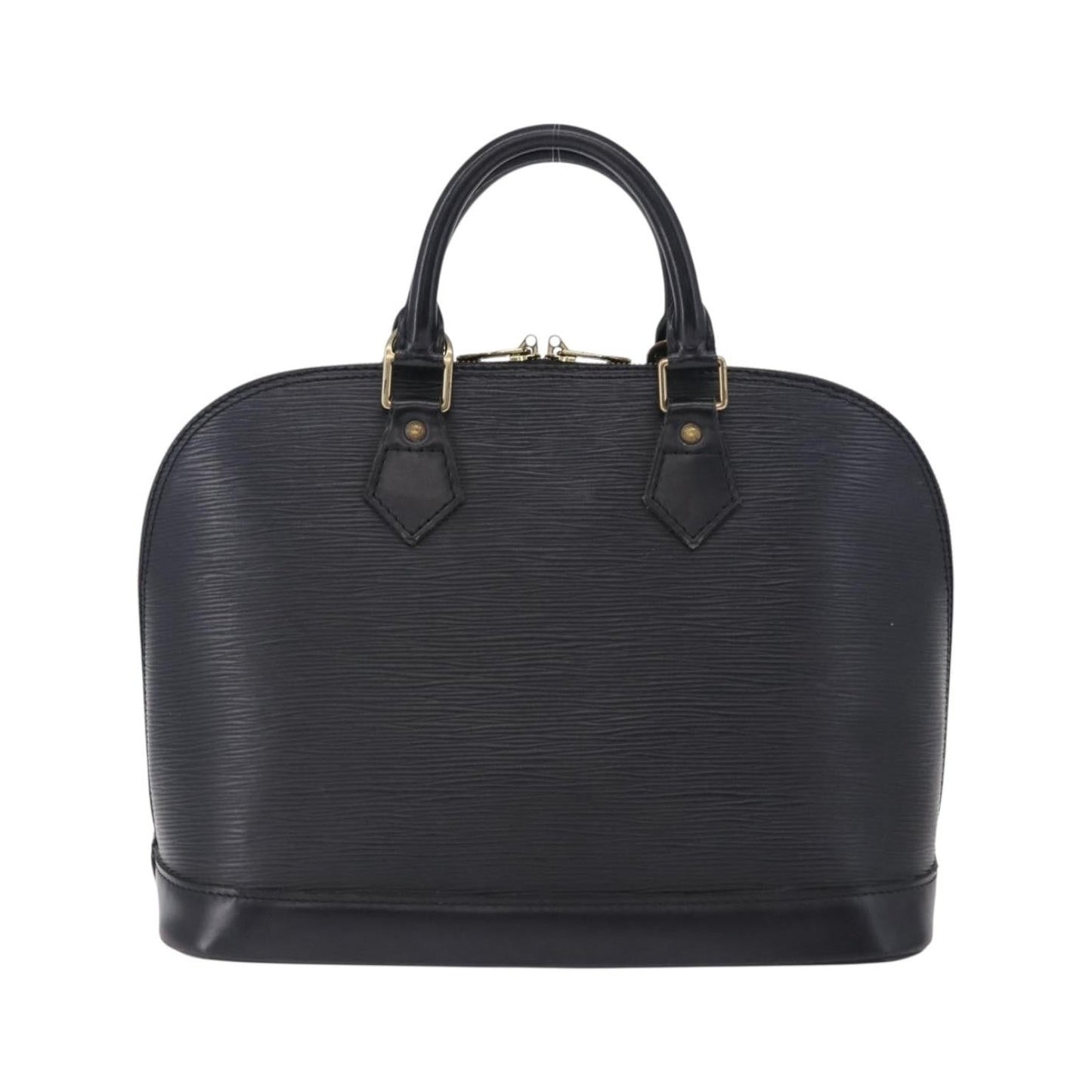 Louis Vuitton Alma Epi, Black, Leather, Handbag
