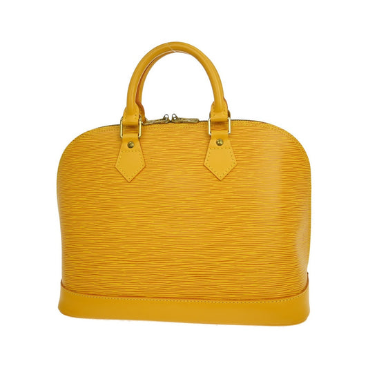 Louis Vuitton Alma Epi, Yellow, Leather, Handbag