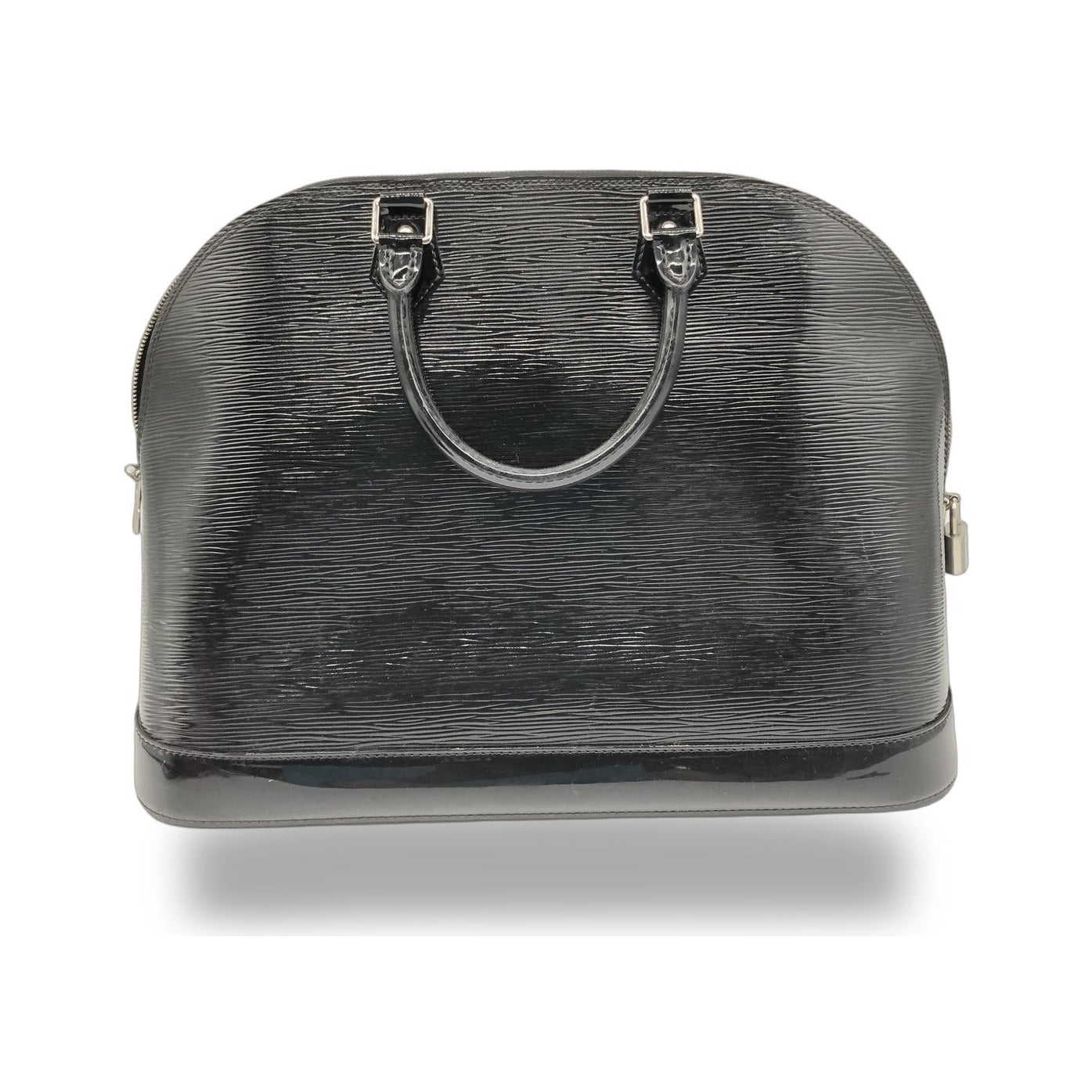 Louis Vuitton Alma Epi, Black, Leather, Handbag