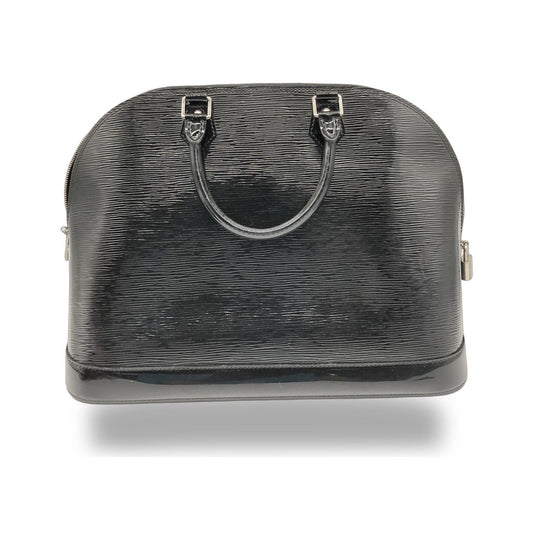 Louis Vuitton Alma Epi, Black, Leather, Handbag