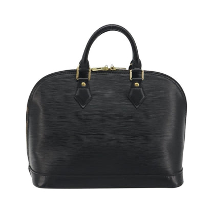 Louis Vuitton Alma Epi Leather, Black, Leather, Handbag