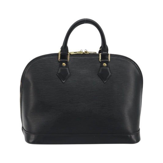 Louis Vuitton Alma Epi Leather, Black, Leather, Handbag
