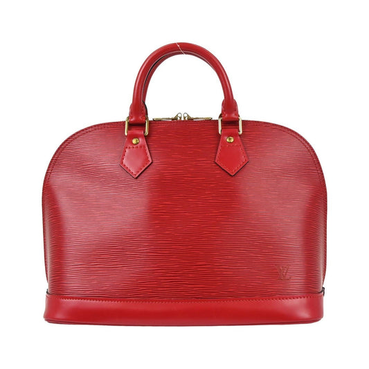 Louis Vuitton Alma Epi Leather, Red, Leather, Handbag